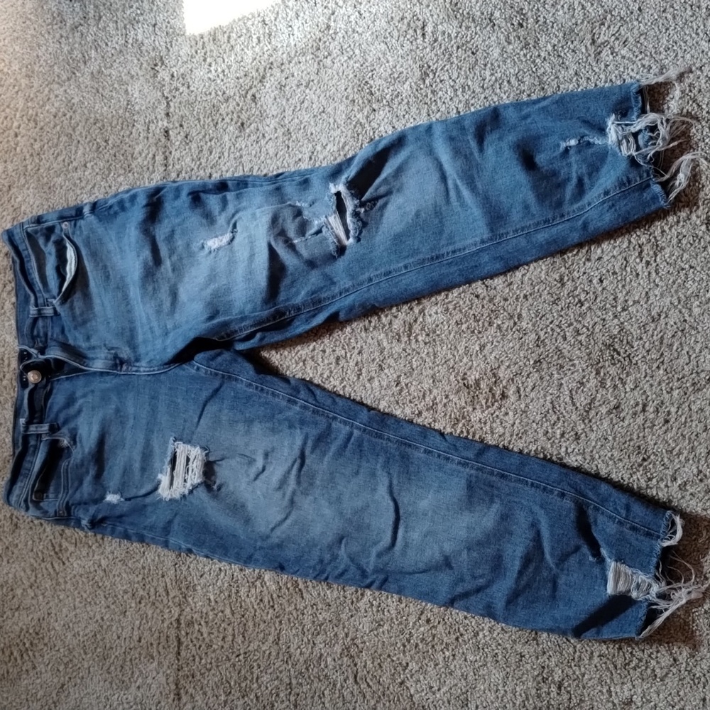 Women's Aeropostale Blue Stretch Mom Jeans Size 10 Regular
